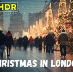 Exploring London's 2023 Christmas Lights in 4K HDR with 3D Sound