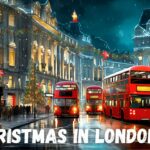 London Christmas Walking Tour 4K HDR with 3D SOUND — London Christmas Markets and Lights 2023