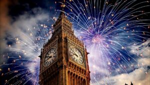 London New Years Eve Fireworks 2024 • 4K HDR