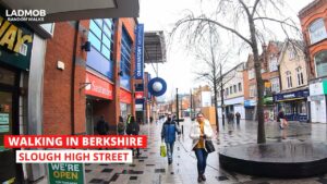 Walking in Slough High Street on a RAINY DAY | Slough Centre Walks