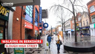 Walking in Slough High Street on a RAINY DAY | Slough Centre Walks