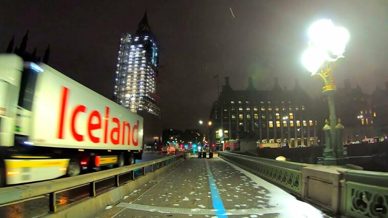 ICY LONDON 5AM Southbank, London Eye, Big Ben, Trafalgar Square