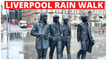 Liverpool Rain Walk - Royal Albert Docks to Baltic Market | Liverpool raining Walks [ 2h4m ]