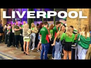 Liverpool Walk: Saturday Nightlife in Liverpool 4K60 | Liverpool Walking Tour