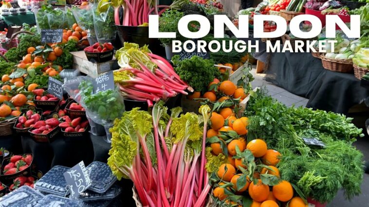 London Borough Market • London Walking Tour 4K