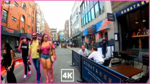 London Walk, FULL TOUR of Soho Night Life and bars | West End 4K walking tour