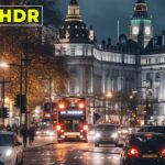 Exploring London's Nighttime Charm through a 4K HDR Walking Tour with 3D SOUND