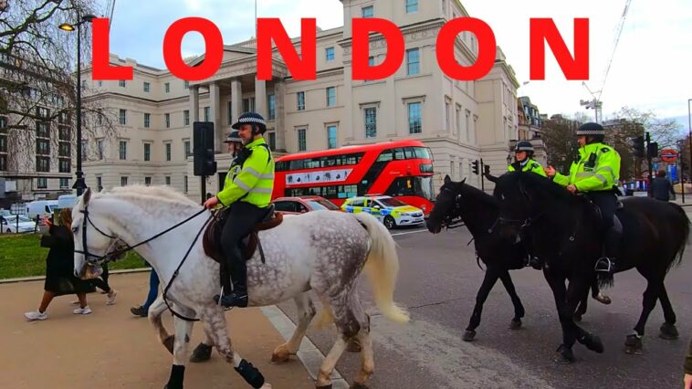 London Walk - Embankment to Royal Albert Hall [ NARATED walking video ]