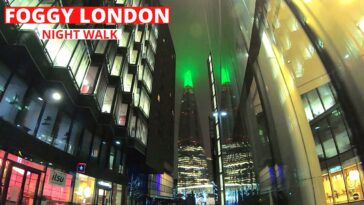 London Walk Foggy Night Walk London Bridge