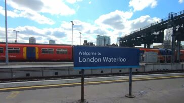 London Waterloo to Salisbury [ train window view ]