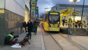 Manchester Walking Tour • Dusk walk in Manchester City Centre • 4K 60FPS