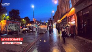 Night walk in East London Walk - Whitechapel to Shadwell DLR Station | London Walks