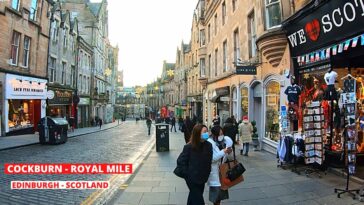 Walking in Edinburgh City COCKBURN Street, ROSE street, Royal Mile -Lawnmarket | Edinburgh Scotland