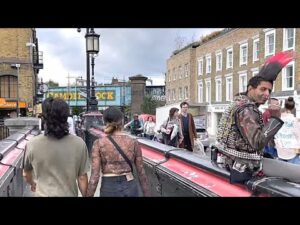 「4K HDR」 Walking in London Camden Town