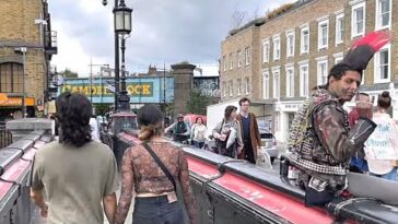 「4K HDR」 Walking in London Camden Town