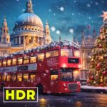 London Christmas Lights 2023 - 4K HDR with 3D SOUND - Best City in Europe