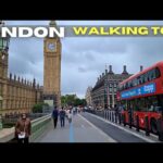 London England, Afternoon London Walking Tour 4K