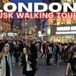 London Oxford Street, Piccadilly Circus, London Chinatown ▪︎ London Walking tour 4k60 HDR