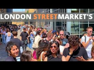 London Walk: Best Street Markets in London City 4K