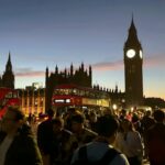 (4K HDR) Big Ben and London Eye - Evening Walking Tour