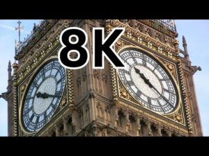 Sound of Big Ben Chimes at 8AM | London Walking Tour 8K