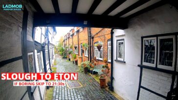 Walking from SLOUGH to ETON on a RAINY DAY | Slough Walks - Eton Walks