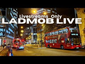 Walking London's City by Night | London Walk - [ LADMOB LIVE ]