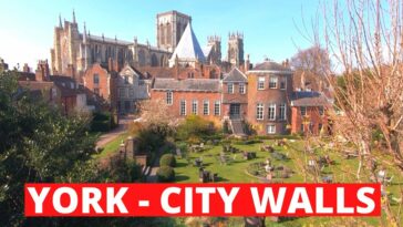 York's medieval City Walls | Walking on City Walls in YORK