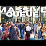 Eurostar Long Queue: London to Paris , St Pancras Train Station [31 May 2022]