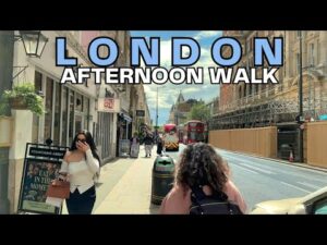 London Afternoon Walk - Paddington to Kensington Palace - 4K HDR  Walking Tour