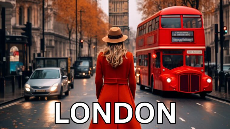 London Walk - April Walking tour 2024 in 4K HDR