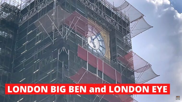 London Walk - London Eye , Big Ben, Westminster Bridge