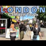 Relaxing London Camden Town Walking Tour 4K