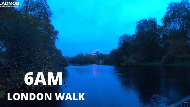[ 6 AM ] London Walk - Trafalgar Square to Victoria Station | UNSEEN LONDON