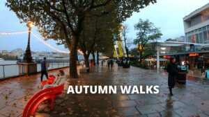 AUTUMN walks from Embankment (daylight)  to Tower Bridge (by night)