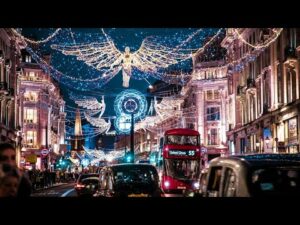 Walking London Oxford Street with no Christmas Lights for 2 HOURS