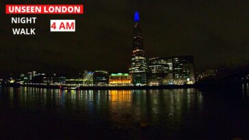Walking London's Streets - 4:30AM ST Paul Cathedral, SHARD, Tower Hill Station | UNSEEN LONDON WALK