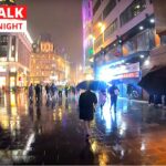 London Night Walk in the RAIN - West End from Leicester Square to SOHO and Chinatown | London Walks