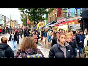 Walking London’s Camden Town Market to City Centre - London Walk - London Walking Tour