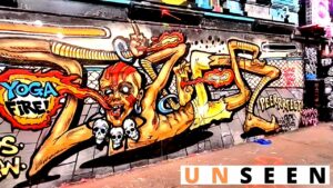 HIDDEN Graffiti Tunnel just behind London Eye | Leake Street Tunnel