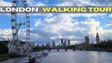 London Covent Garden to Southbank Walking Tour 4K