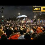London Streets are Celebrating NYE 2023 - London Walking Tour 4K HDR