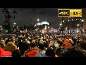 London Streets are Celebrating NYE 2023 - London Walking Tour 4K HDR