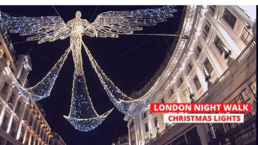 Walking London's West End - Christmas Lights in LONDON walks | BEST Christmas in London walk