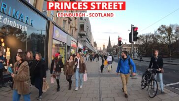 Edinburgh Princes Street | Walking in Edinburgh, Scotland