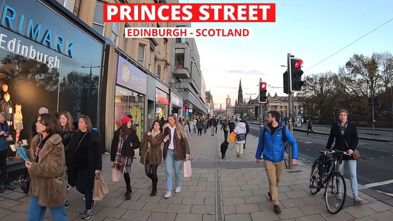 Edinburgh Princes Street | Walking in Edinburgh, Scotland