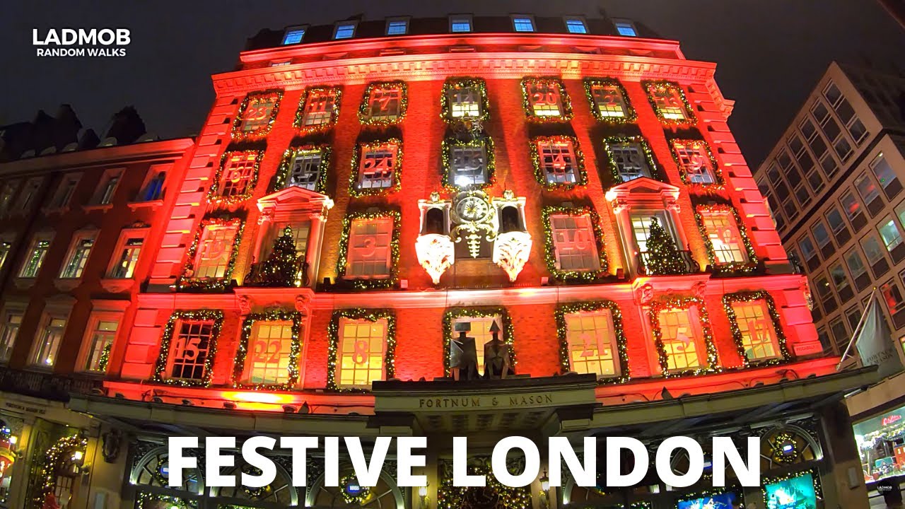 Festive LONDON Christmas Lights and The most expensive Street in the WORLD | London Walks