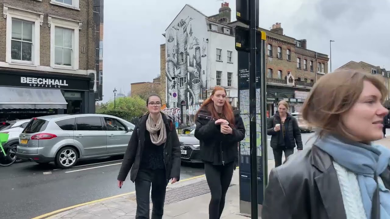 Walking London's Fields to Colombia Flower Market (4K HDR)