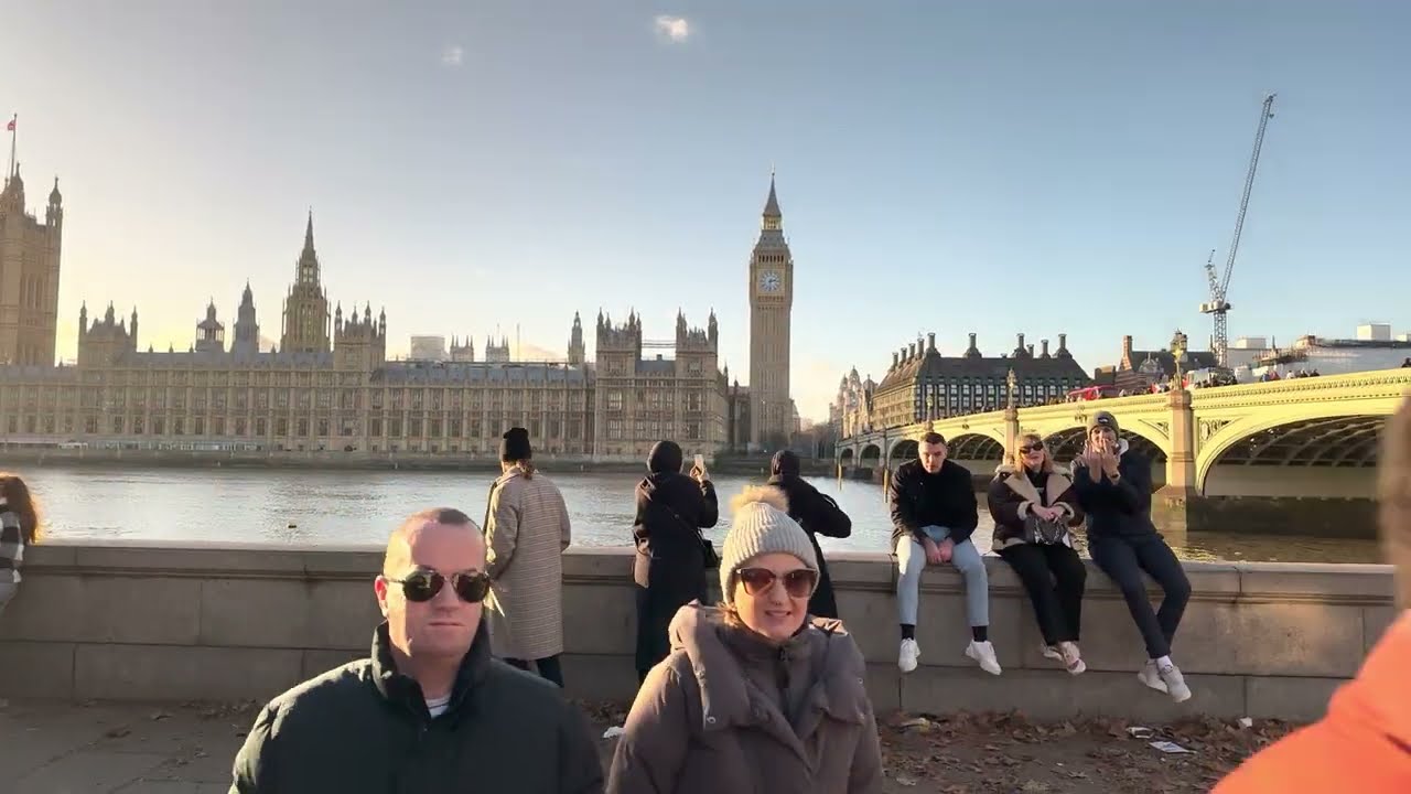 Walking London’s Most Popular Touristic Attractions: BIG BEN & London Eye • London Walk Tour 4K HDR