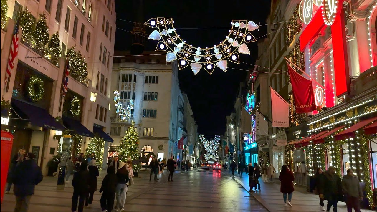London Night Walking Tour • 4K HDR